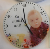 Ceas de perete din sticla